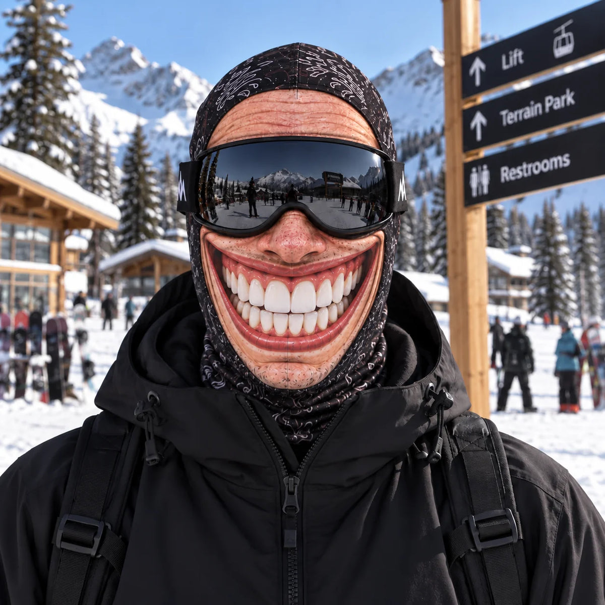 FrostFresse™ – Die verrückte Skimaske